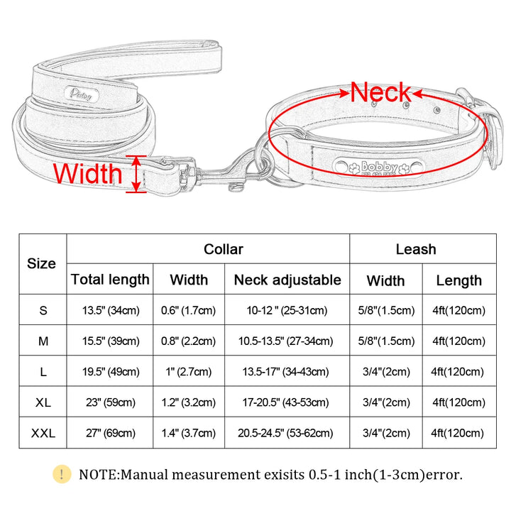 Dog Collar Leash  Personalized